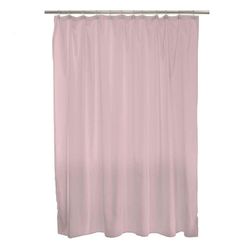 Cortina de Tela para Baño con Ganchos Rosada 180X180 Cm - Viva
