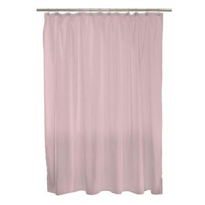 Cortina de Tela para Baño con Ganchos Rosada 180X180 Cm - Viva