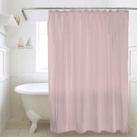 Cortina de Tela para Baño con Ganchos Rosada 180X180 Cm - Viva