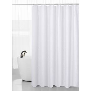 Cortina de Baño con Ganchos Blanca de 180X180 Cm - Viva