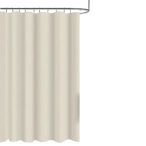Cortina de Tela para Baño con Ganchos Crema 180X180 Cm - Viva