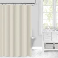 Cortina de Tela para Baño con Ganchos Crema 180X180 Cm - Viva