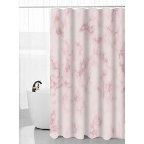 Cortina de Baño Jacquard Rosada 180X180 Cm - Viva