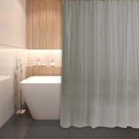 Cortina de Baño Gris 180X180 Cm - Viva