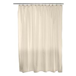 Cortina de Tela para Baño con Ganchos Beige 180X180 Cm - Viva