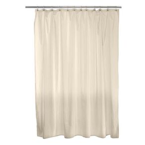 Cortina de Tela para Baño con Ganchos Beige 180X180 Cm - Viva
