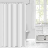 Cortina de Tela para Baño con Ganchos Blanca de 180X180 Cm - Viva