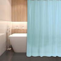 Cortina de Baño Celeste de 180X180 Cm - Viva