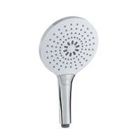 Cabeza De Ducha Redonda Cromado Con Blanco 3 Funciones - Sensea