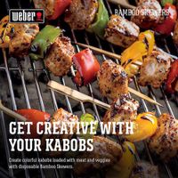 Set De Pinchos De Bambú 25 Unidades - Weber