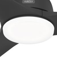 Ventilador Gallegos Negro Mate 52 Plg - Hunter Company