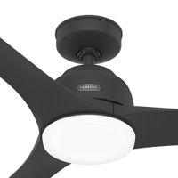 Ventilador Gallegos Negro Mate 52 Plg - Hunter Company