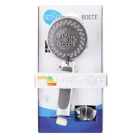 Cabeza De Ducha Redonda Cromado Con Gris 4 Funciones - Sensea