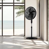 Ventilador de Pedestal Negro