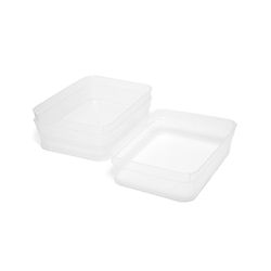 Set De Cajas Grandes Transparentes 3 Pzas