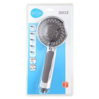 Cabeza De Ducha Redonda Cromado Con Gris 4 Funciones - Sensea