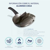 Set de Espátula y 3 Sartenes de 20-24 y 26 Cm - Cinsa