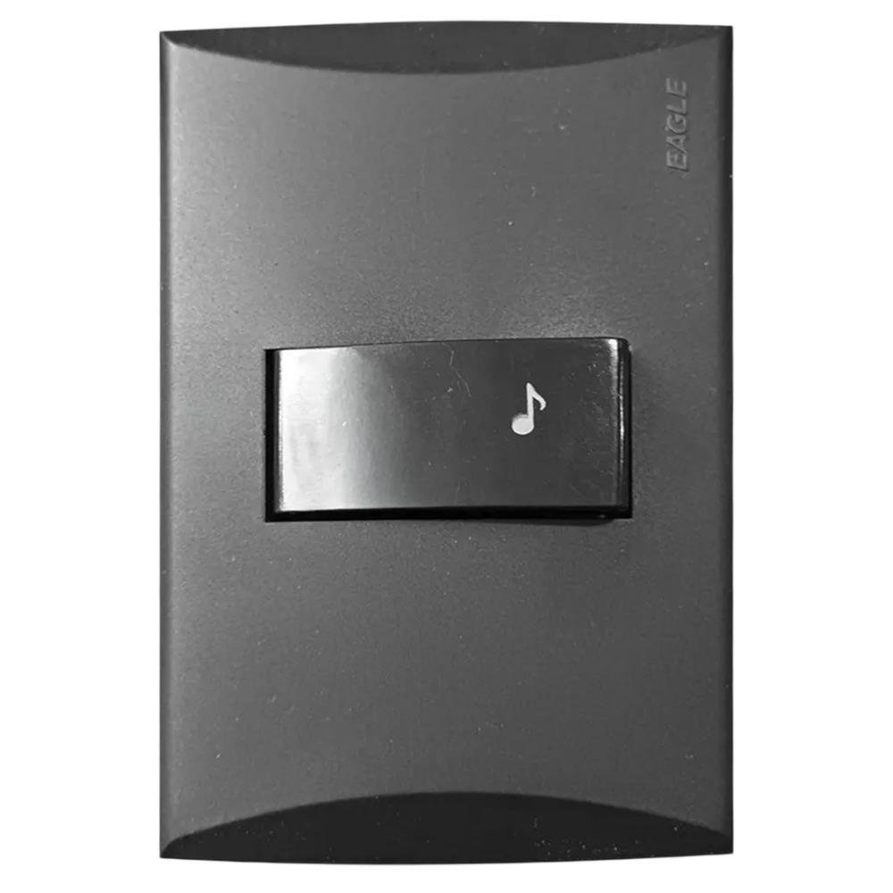 Timbre Simple Plata Negro 15 A