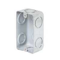 Caja Eléctrica Empotrable Rectangular De Metal - Volteck