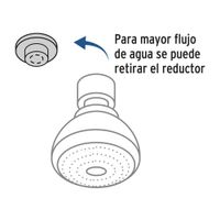 Ducha Fija Forma Cónica Acabado Cromado - Foset
