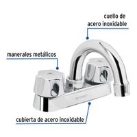 Mezcladora para Lavamanos Cuello Curvo - Foset