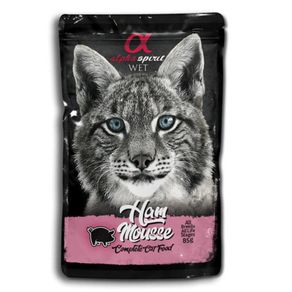 Bolsa de Alimento para Gatos Ham Mousse de Jamón 85 G - Alpha Spirit