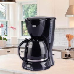Cafetera Digital Negra 1.2 L 800 W - Rosthal