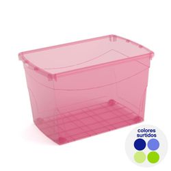 Caja Organizadora con Tapadera 57x38x36 Cm Colores Surtidos - 	 Kis