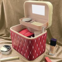 Caja Organizadora para Maquillaje y Accesorios Roja - Viva