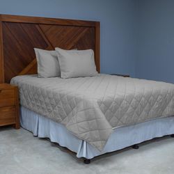Set de Cubrecama Quilting Oyster Mushroo - Viva  Varios Tamaños