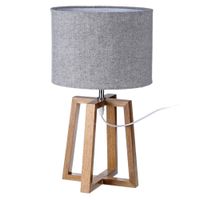 Lámpara De Mesa Madera Silueta Clásica - Arte Factos