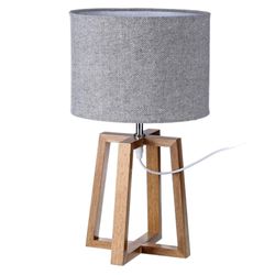 Lámpara De Mesa Madera Silueta Clásica - Arte Factos