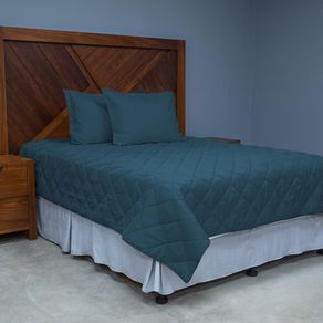 Set De Cubrecama Quilting Indian Teal - Viva  Varios Tamaños