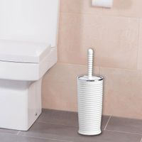 Cepillo Para Baño Elegance Blanco Cromado - Viva