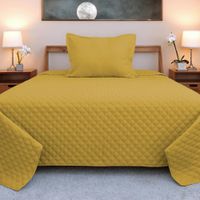 Set de Cubrecama Quilting Spicy Mustard - Viva  Varios Tamaños