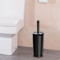 Cepillo Para Baño Elegance Negro Cromado - Viva