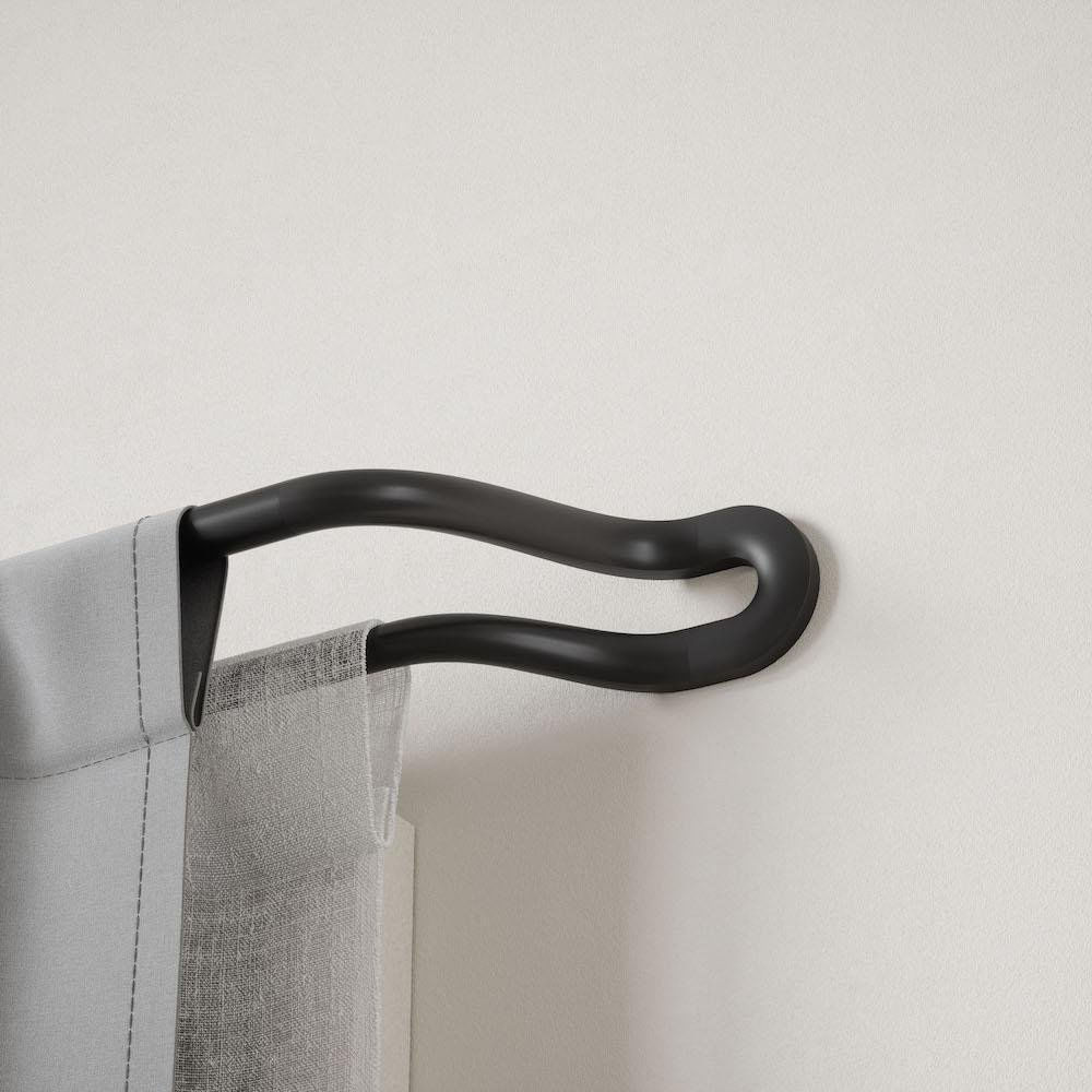 Galería Extensible 107 a 305 cm de Metal Midnight Color Negro