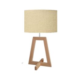 Lámpara De Mesa Madera Silueta Moderna - Arte Factos