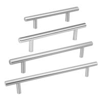 Jaladera De Niquel Satinado Tipo Cilindro 160Mm - Hermex