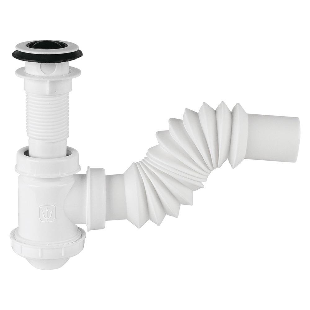 Sifón para Lavamanos Tipo Botella 1 1/4 x 12 Plg Plástico