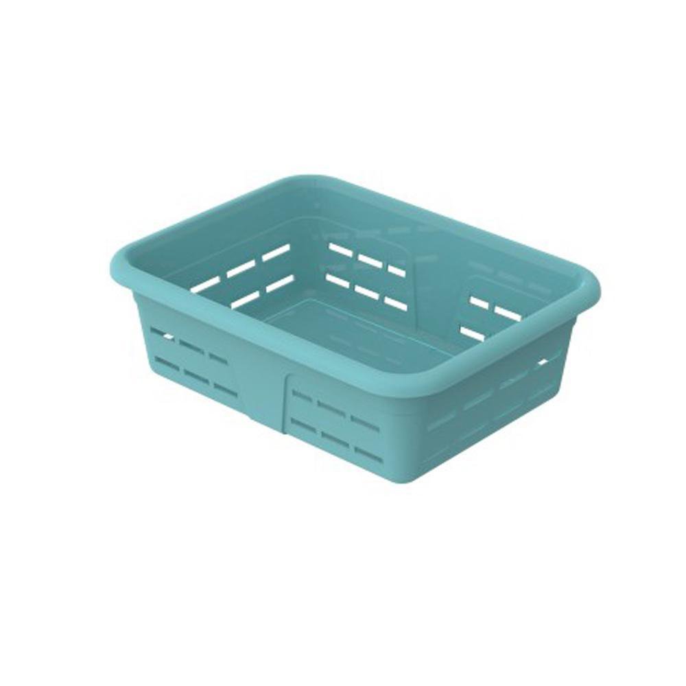 Canasta Plástica de 19 x 15 x 6 Cm - Varios Colores Celeste