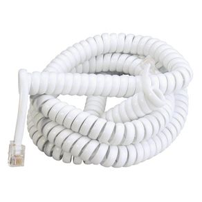 Cable Telefónico Conectores Machos Blanco de 4 M - Ace Label
