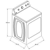 Secadora Eléctrica Maytag de Carga Superior 16 Kg - Mt