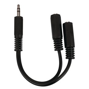 Adaptador de Audio Estéreo Macho a 2 Hembras Plug de 3.5 Mm - Ace Label