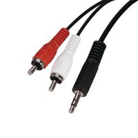 Cable Estéreo Plug de 3.5 Mm a 2 Rca Macho de 2 M - Ace Label