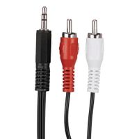 Cable Estéreo Plug de 3.5 Mm a 2 Rca Macho de 2 M - Ace Label