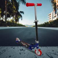 Scooter Infantil Azul con Diseño de Auto