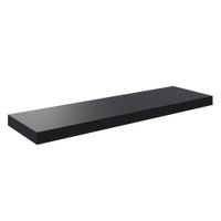 Repisa de Mdf Negra 80X23.5X3.8 Cm - Spaceo