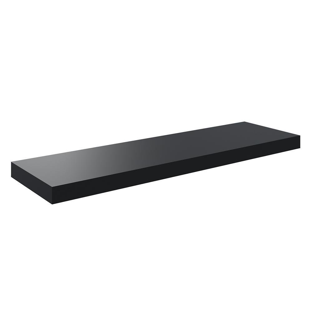 Repisa Flotante MDF 80 x 23.5 Cm - Varios Colores Negro