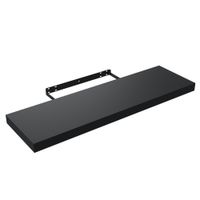 Repisa de Mdf Negra 80X23.5X3.8 Cm - Spaceo